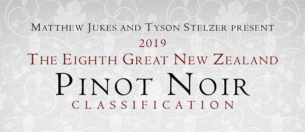 The Great New Zealand Pinot Noir Classification 2019